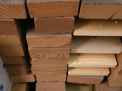 Close-up of sustainably sourced wood and organic fabric samples